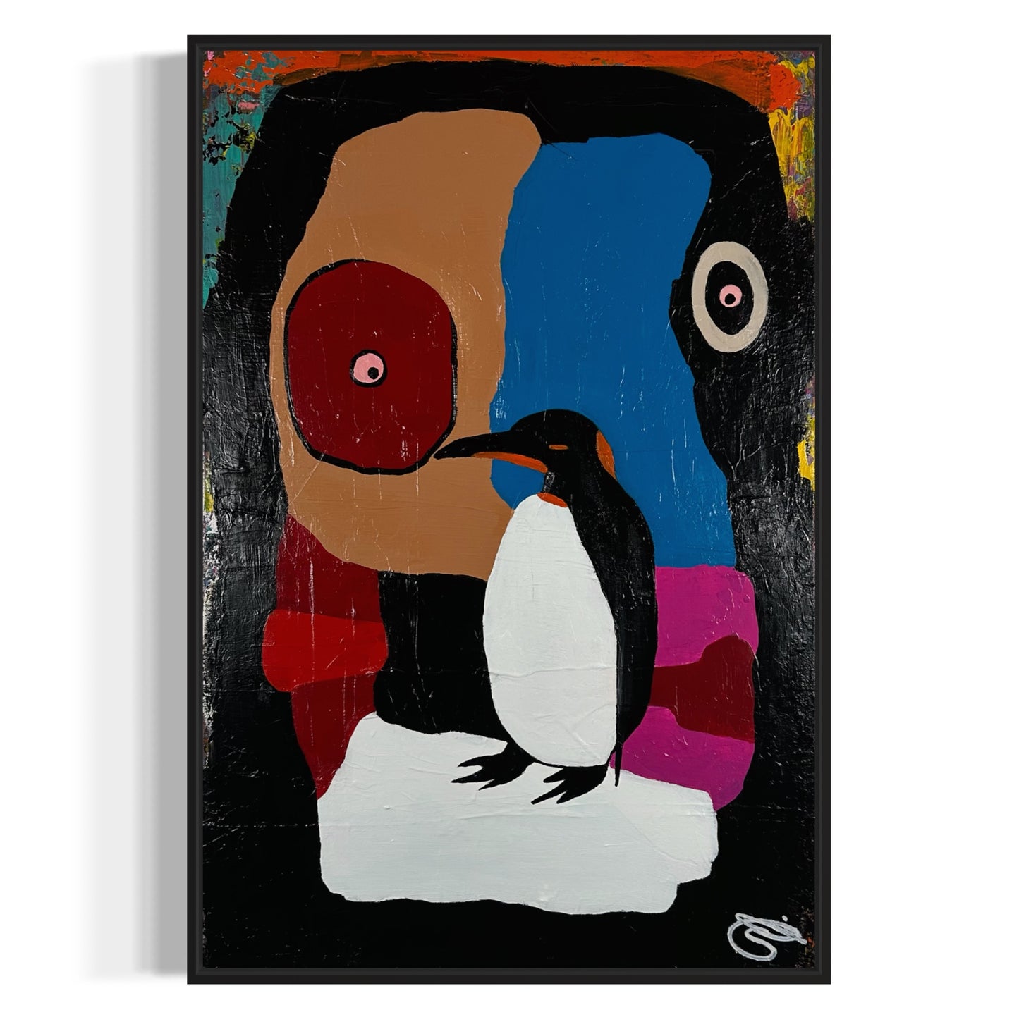 Pixelated Kong Eyes Penguin