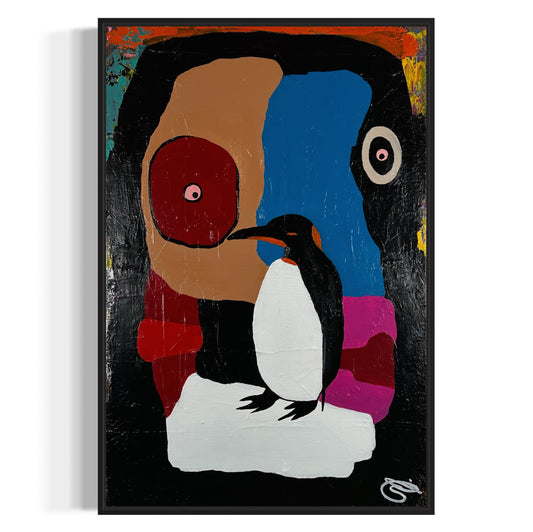 Pixelated Kong Eyes Penguin