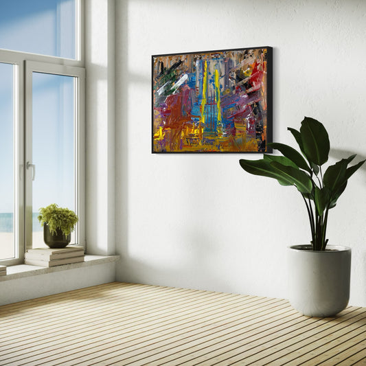 Woman Standing in Patio Doorway